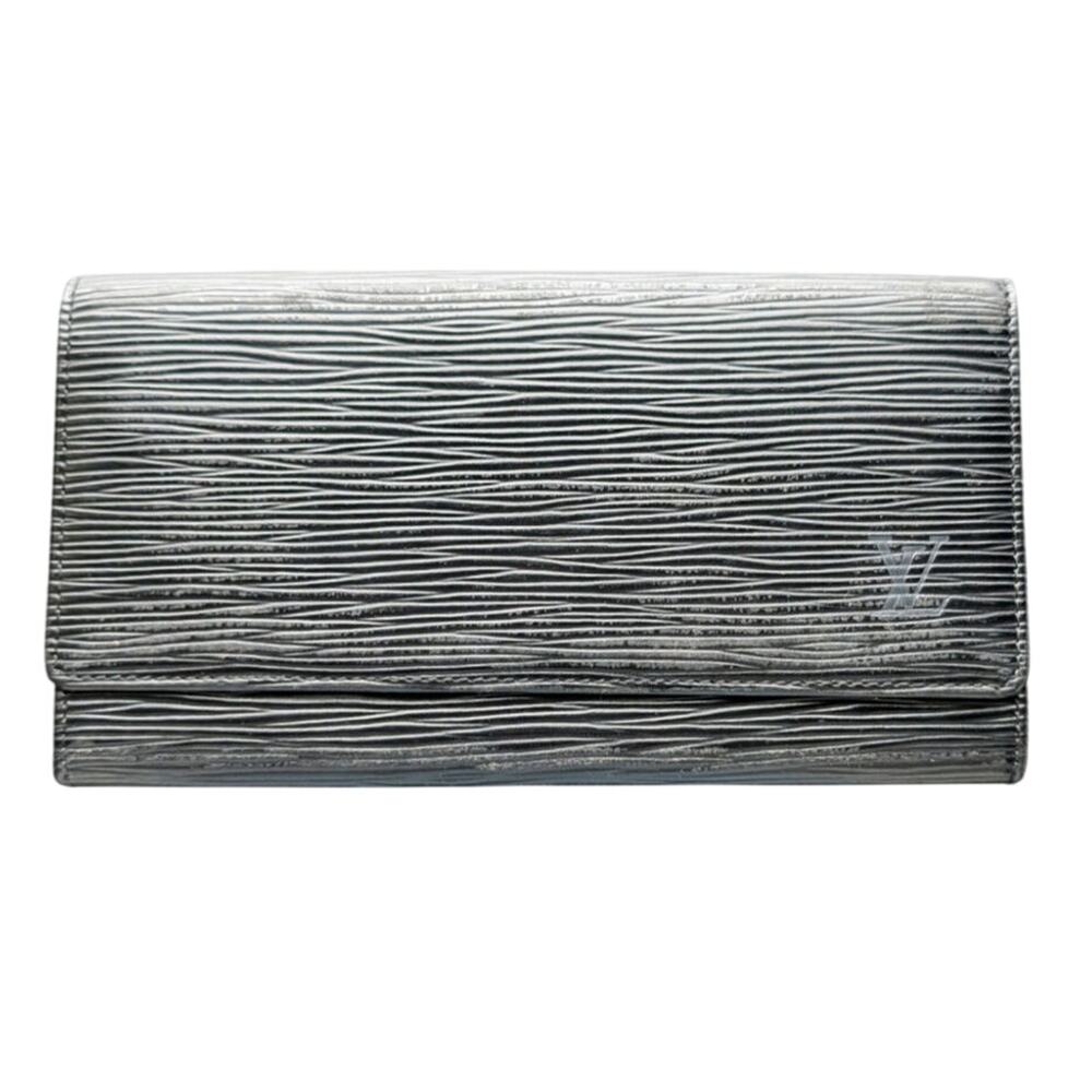 Vintage Louis Vuitton Black Epi Long Wallet